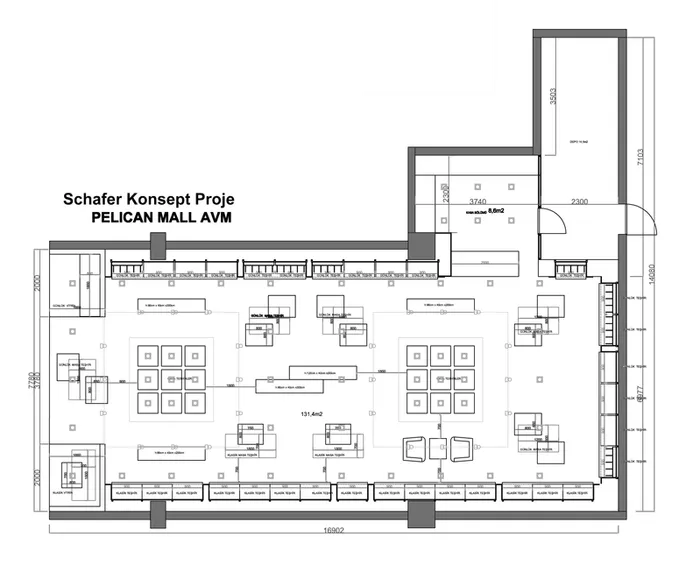 Schafer Konsept Proje floor plan, Pelican Mall AVM