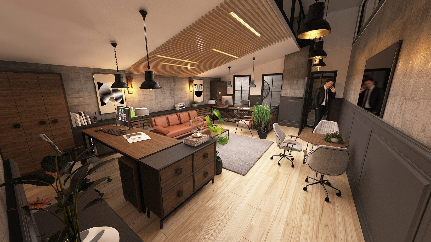 A private office design picture