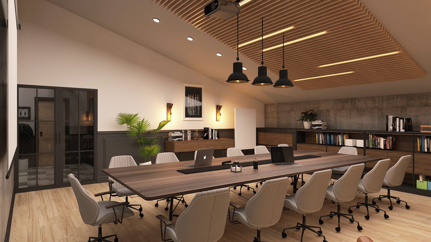 A meeting room design picture