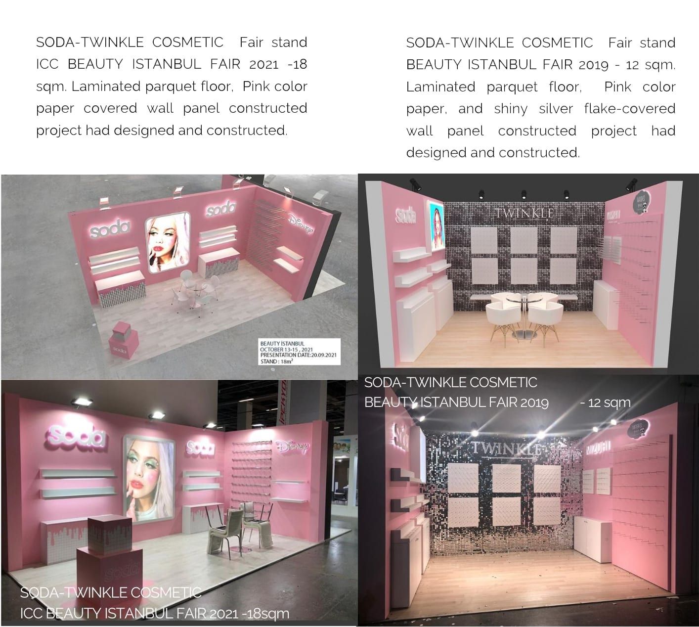 Soda-Twinkle Cosmetic Stand Design -ICC Beauty Istanbul Fair 2021
