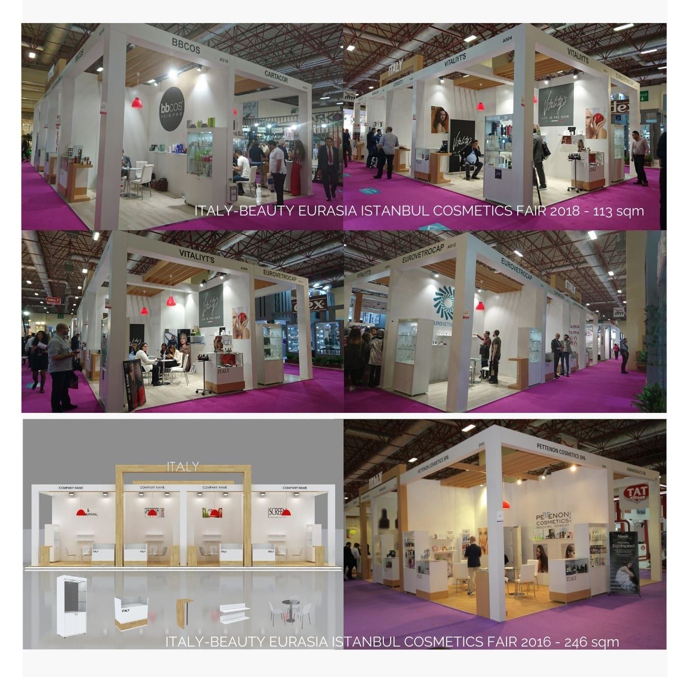Italy Stand Design-Beauty Istanbul Cosmetic Fair 2018