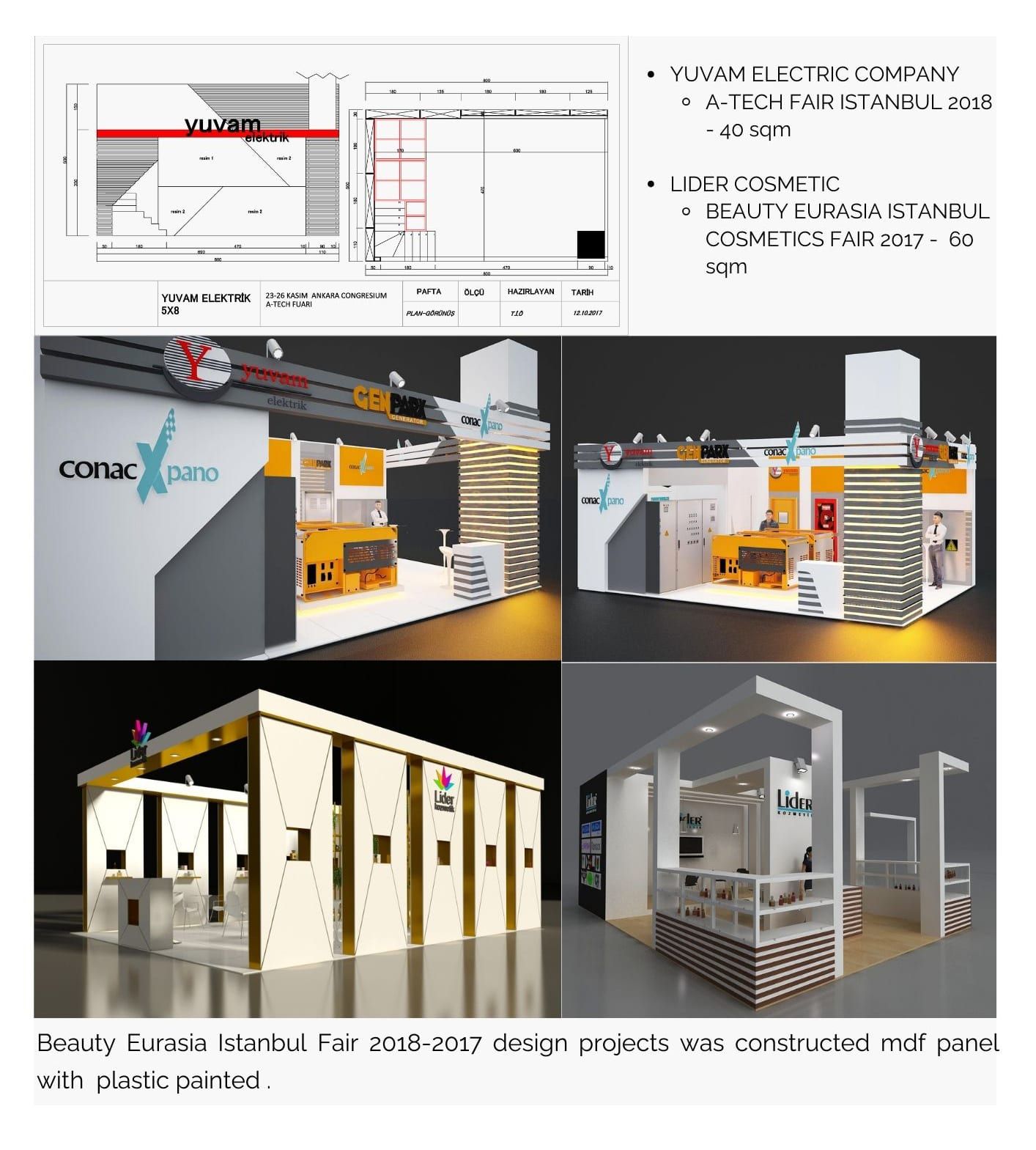 Yuvam Stand Design-A-Tech Fair Istanbul  /Lider Cosmetic Stand Design - Beauty Istanbul Cosmetic Fair 2018
