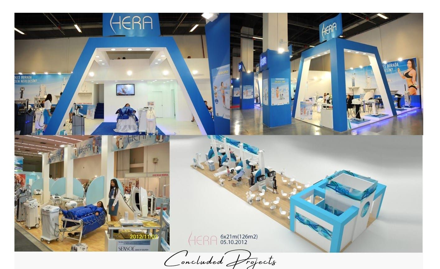 Hera Esthetic Company Stand Design- Beauty & Care Fair 2013-2012-2011
