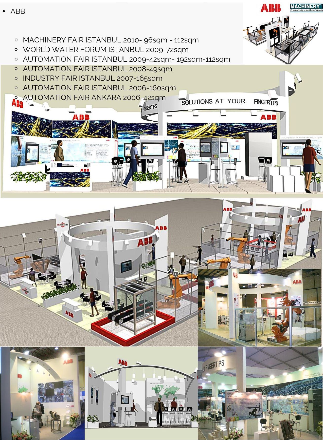 ABB Stand Design - Machinery Fair Istanbul 2010-2009-2008-2007-2006