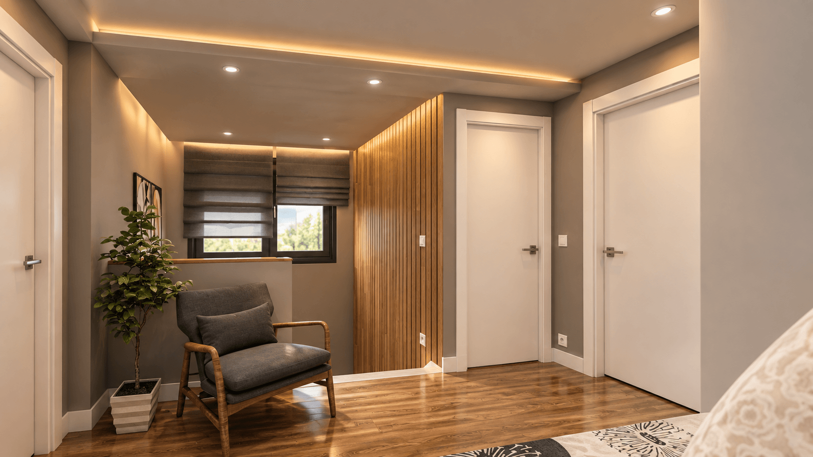 Entry hallway interior view