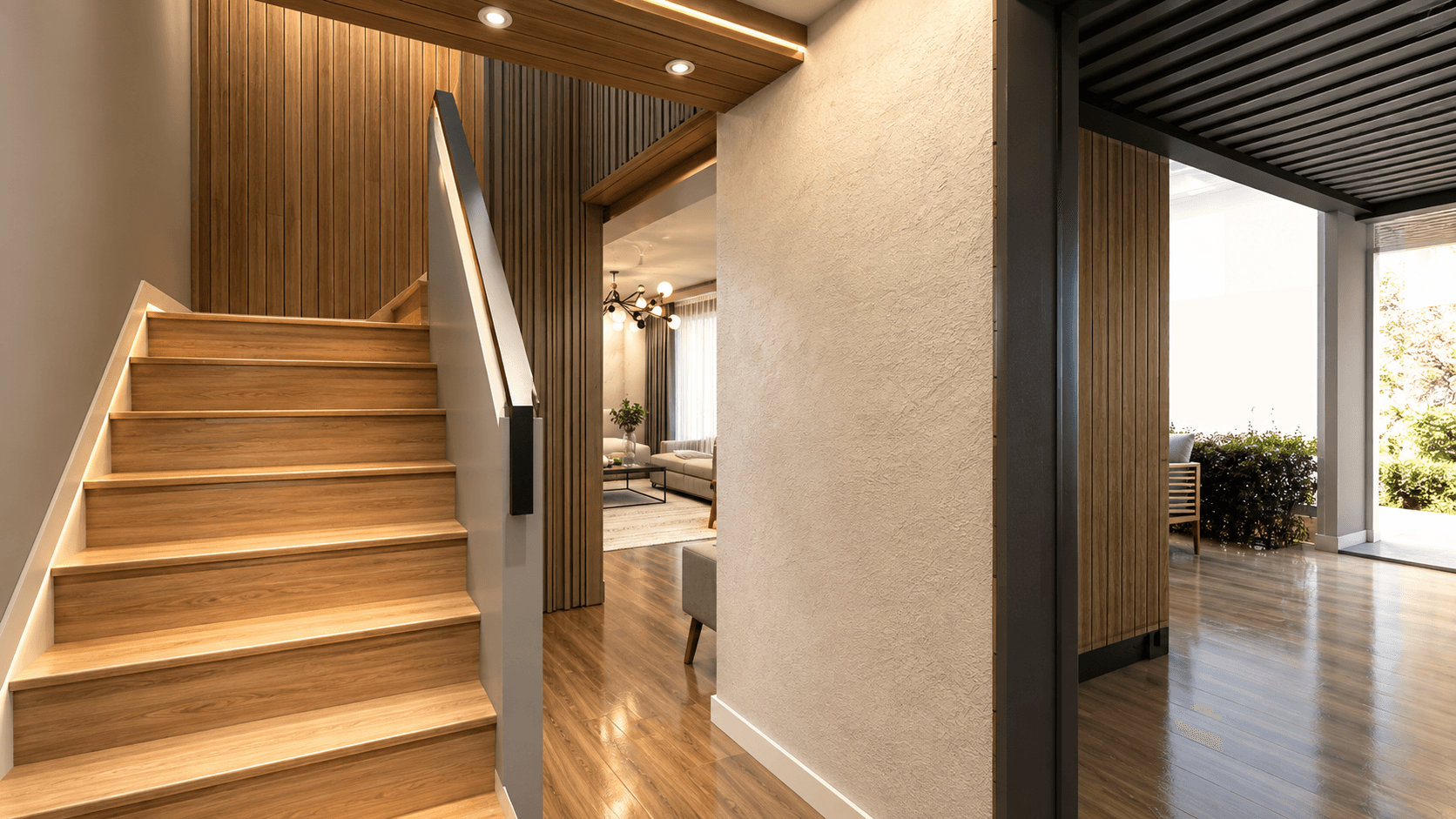 Hallway and staircase interior
