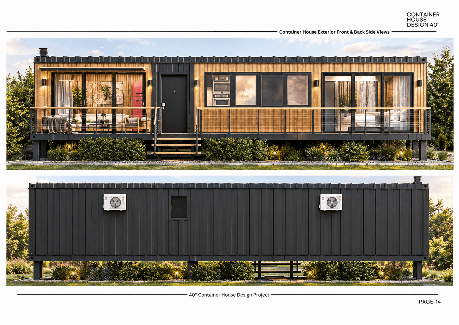 Exterior render from the front side